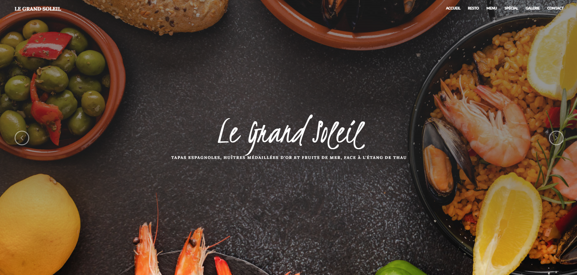 Aperçu du site Le Grand Soleil